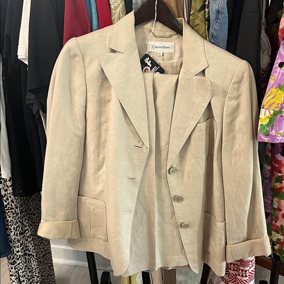 Calvin Klein Jackets & Blazers - Calvin Klein Women's Beige Blazer